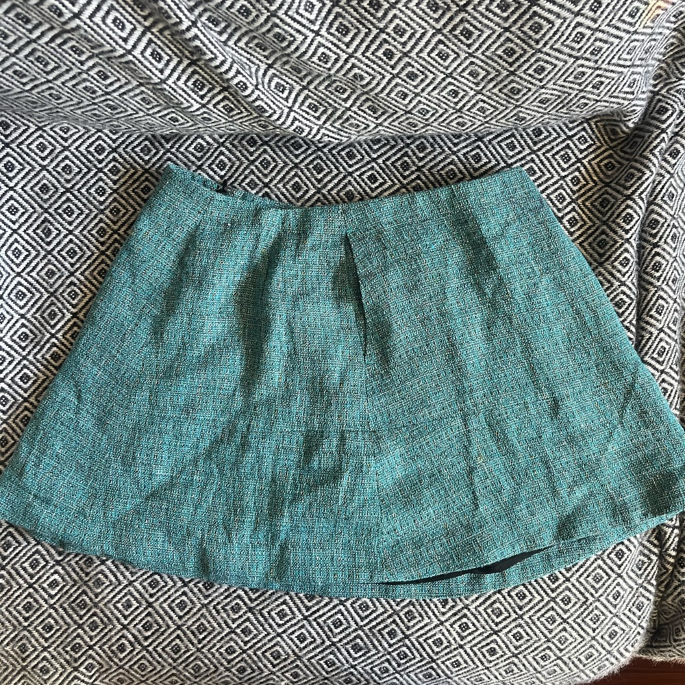 Rag & Bone Turquoise Tweed Skirt